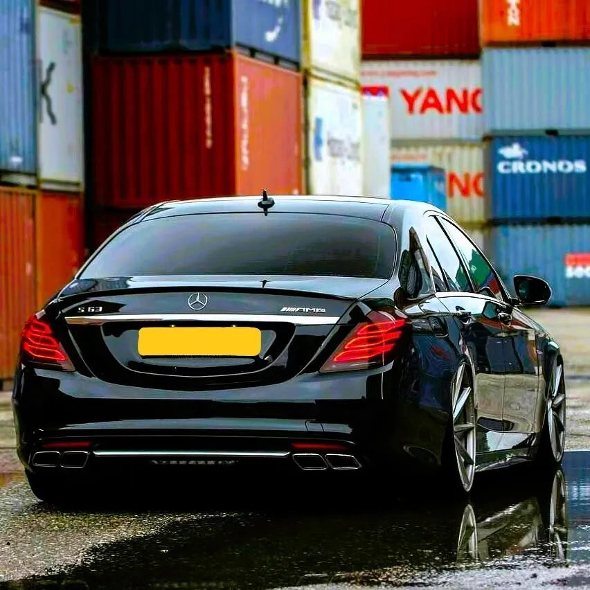 Mercedes S Class W222 Car Rear Spoiler 2013-2020 Gloss Black