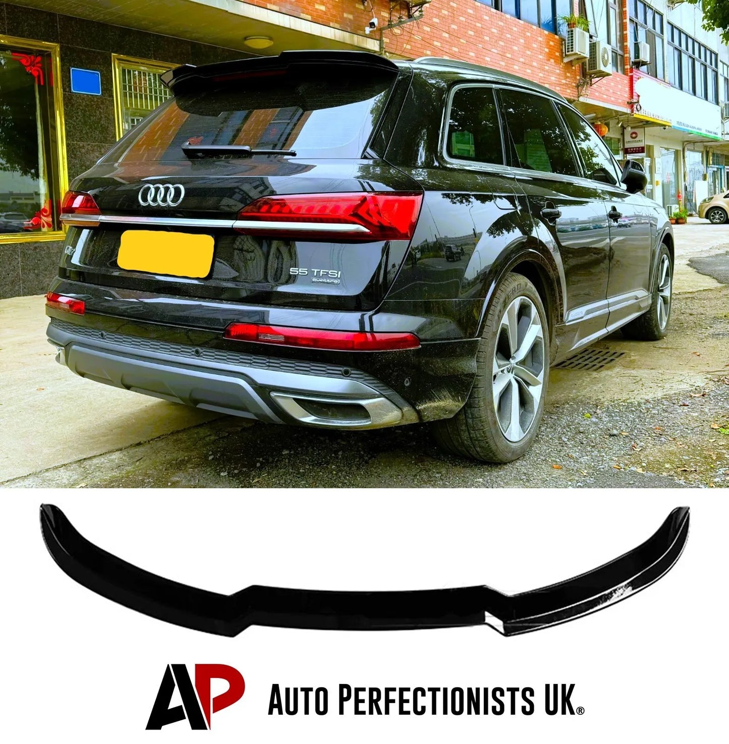Audi Q7 Car Rear Roof Spoiler S Line SQ7 2016-2024 SUV 4X4 Gloss Black