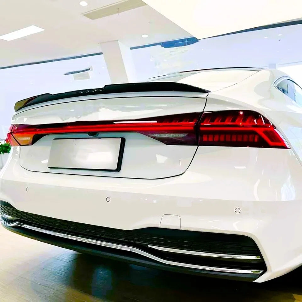 Audi A7 S7 RS7 Car Rear Spoiler 2018-2024 Gloss Black