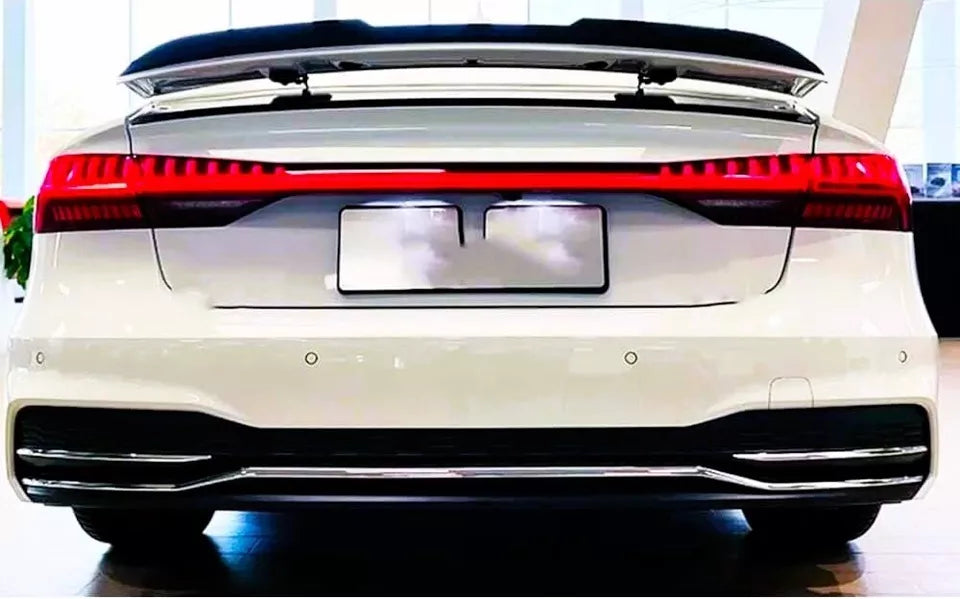 Audi A7 S7 RS7 Car Rear Spoiler 2018-2024 Gloss Black