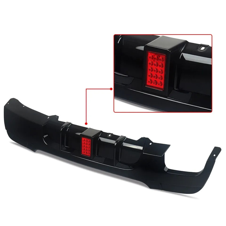 BMW 3 Series E90 Rear Valance Diffuser Splitter 2004-2013 Gloss Black