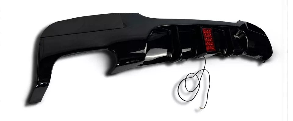 BMW 3 Series E90 Rear Valance Diffuser Splitter 2004-2013 Gloss Black