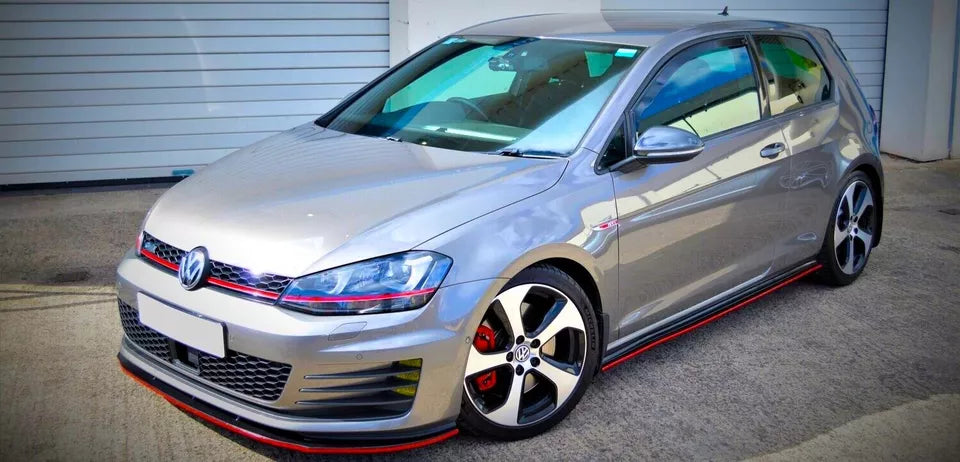 VW Golf MK7 Front Main Honeycomb Mesh Grill 2013-2016 Gloss Black
