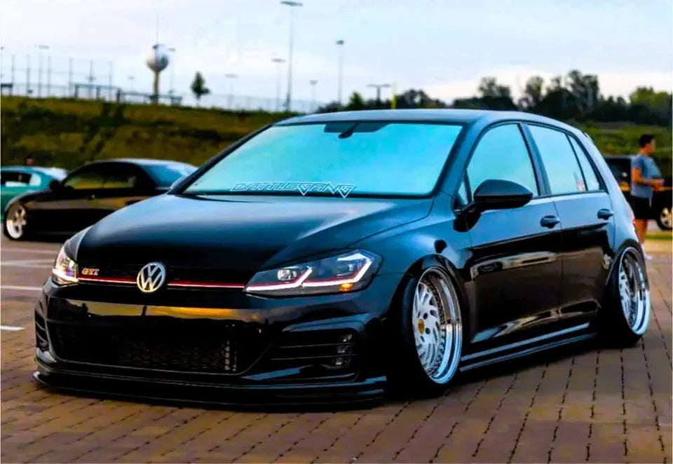 VW Golf MK7 Front Main Honeycomb Mesh Grill 2013-2016 Gloss Black