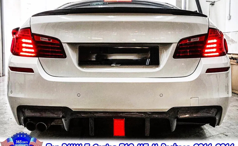 BMW 5 Series M5 F10 Rear Valance Diffuser Quad 2010-2017 Carbon Fibre