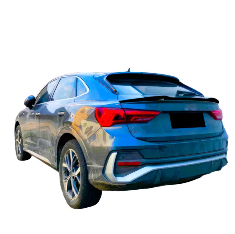 Audi Q3 SQ3 RSQ3 Sportback Car Rear Mid Spoiler 2018-24 Gloss Black