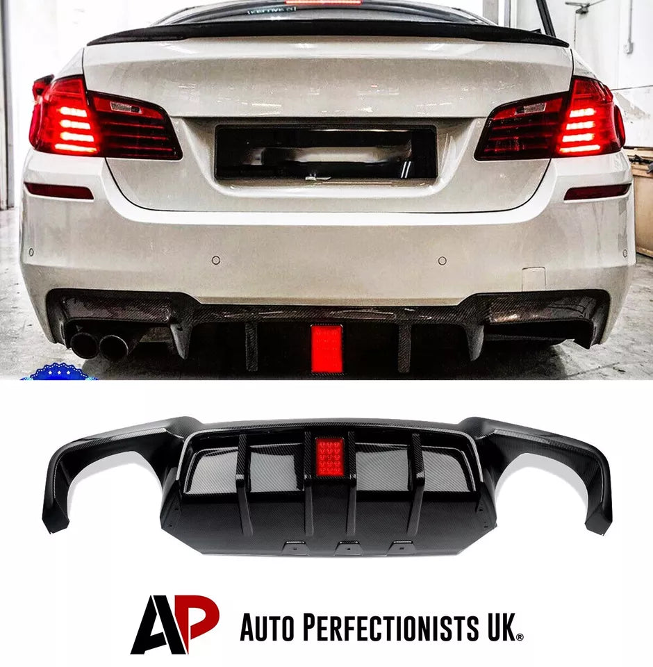 BMW 5 Series M5 F10 Rear Valance Diffuser 2010-2017 Gloss Black