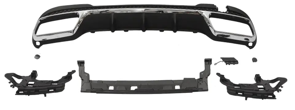Mercedes E Class W212 Rear Lip Valance Diffuser 2013-2016 Gloss Black
