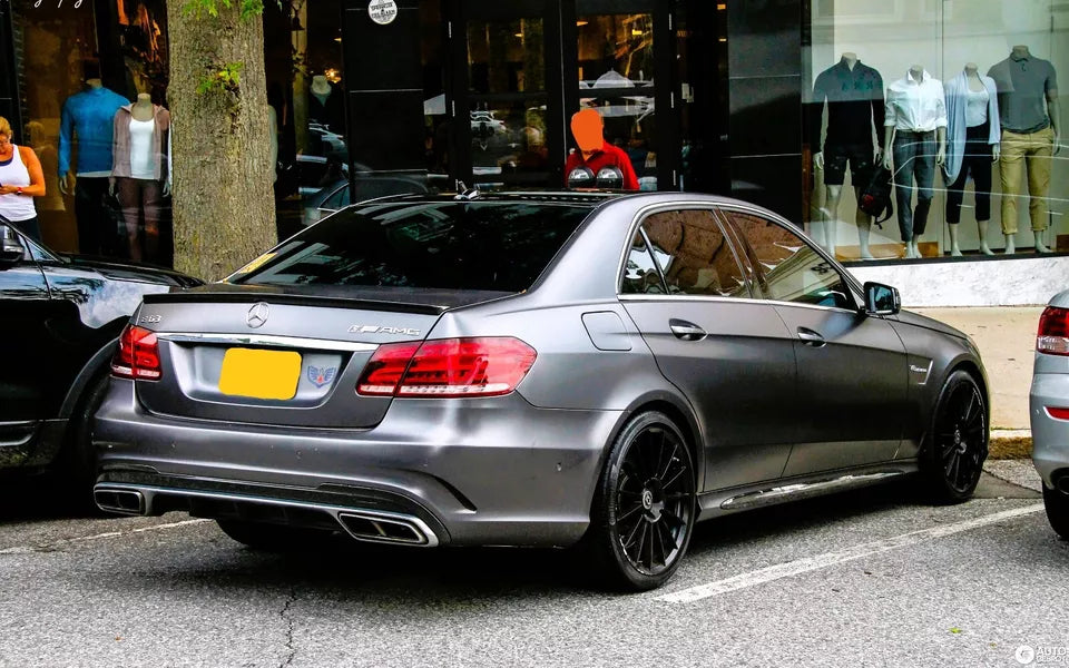 Mercedes E Class W212 Rear Lip Valance Diffuser 2013-2016 Gloss Black