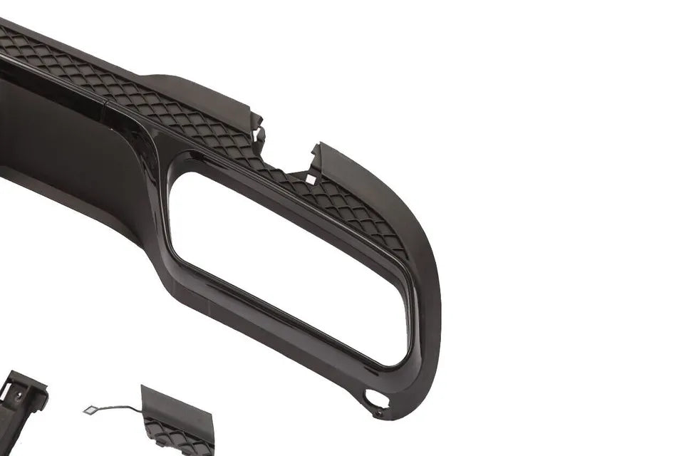 Mercedes E Class W212 Rear Lip Valance Diffuser 2013-2016 Gloss Black