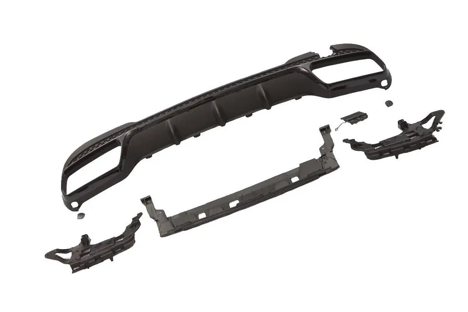 Mercedes E Class W212 Rear Lip Valance Diffuser 2013-2016 Gloss Black
