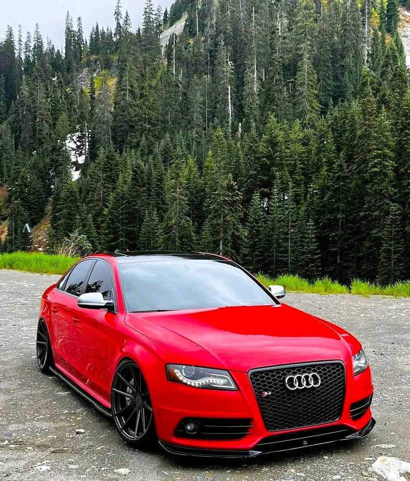 Audi RS4 Style A4 S4 Front Honeycomb Mesh Grill 2008-2012 Gloss Black