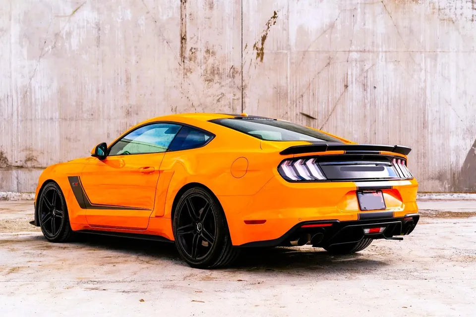 Ford Mustang Car Rear Spoiler 2015-2024 R Style Gloss Black