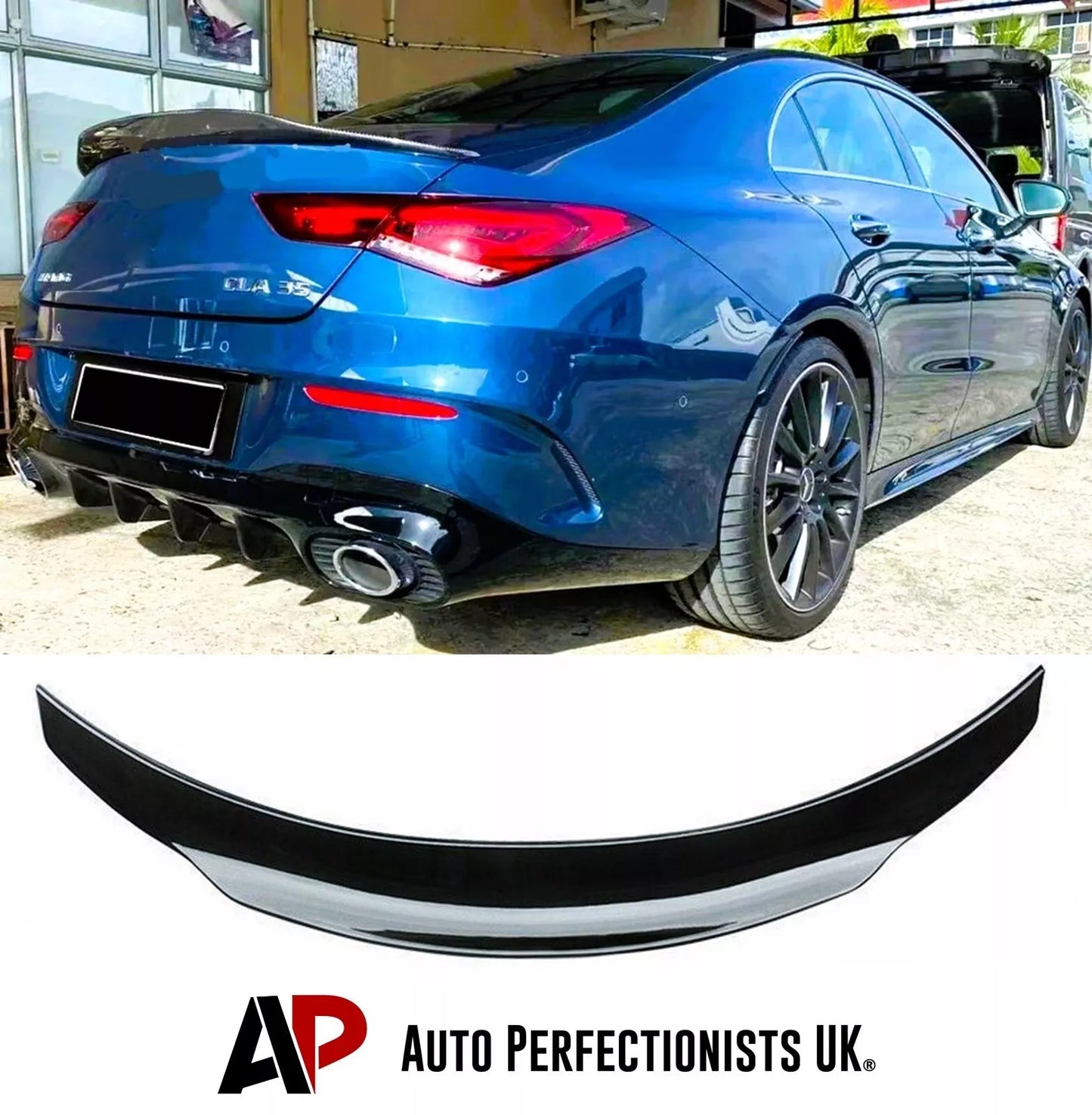 Mercedes CLA W118 C118 Car Rear Spoiler 2019-2022 Gloss Black