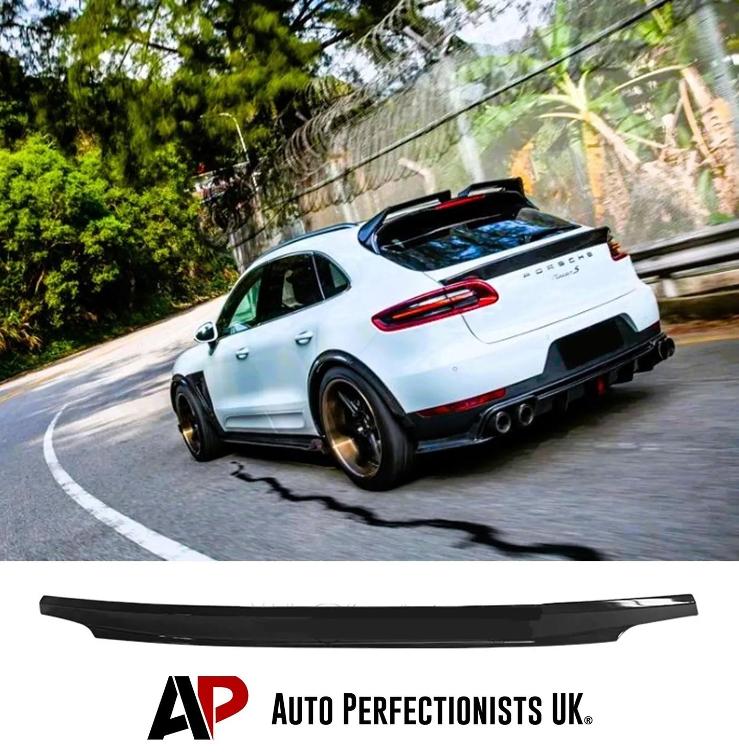 Porsche Macan Car Rear Spoiler 2014-2024 Gloss Black