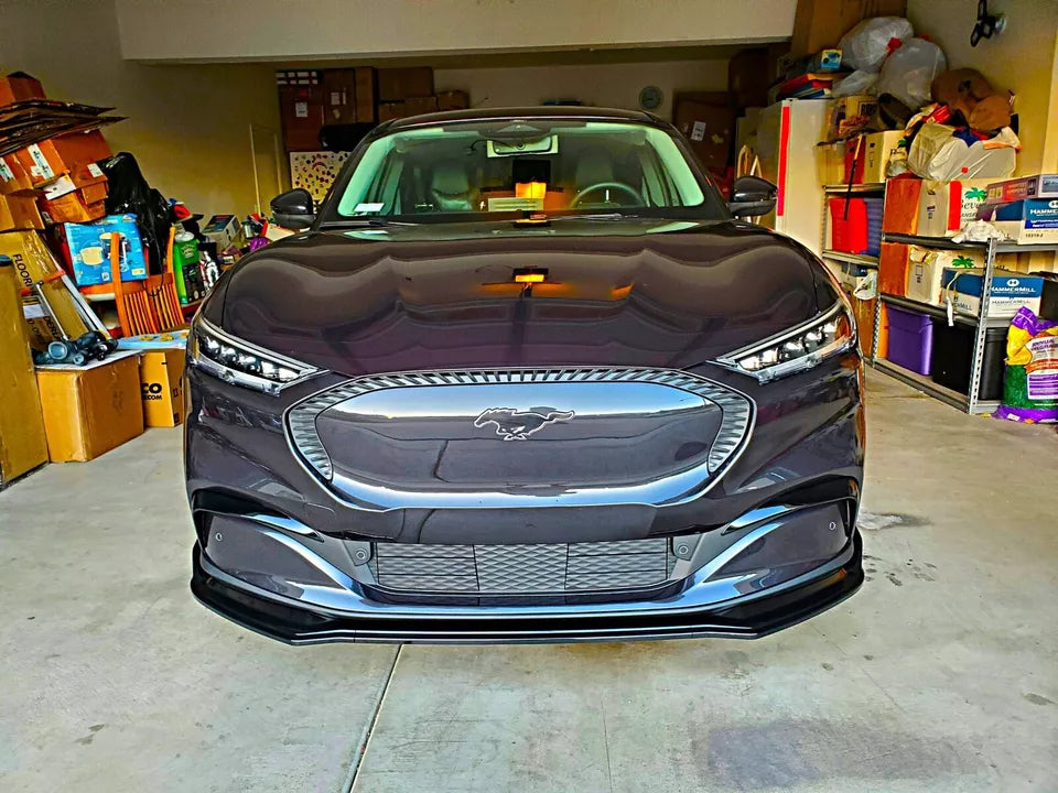 Ford Mustang mach E Front Splitter 2020-2024 Gloss Black