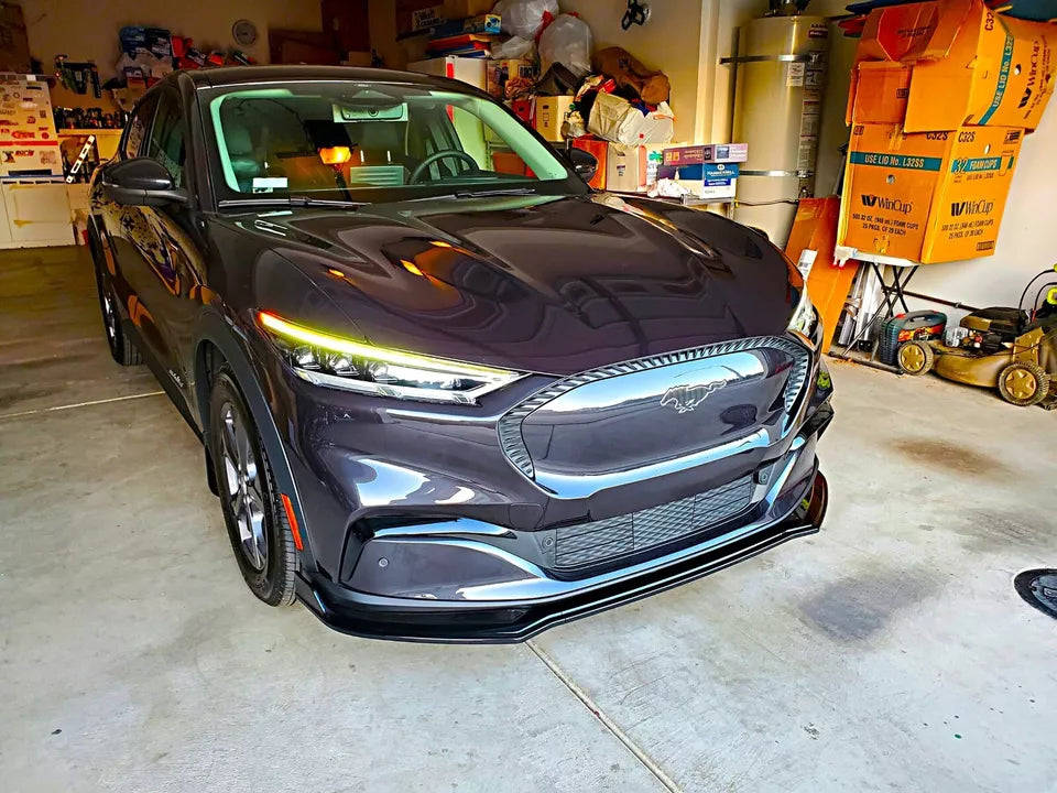 Ford Mustang mach E Front Splitter 2020-2024 Gloss Black