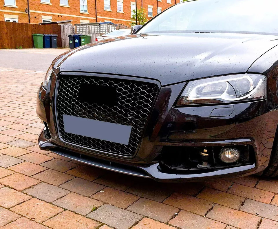 Audi A3 S3 8P Front Honeycomb Mesh Grill 2009-2013 RS3 Gloss Black