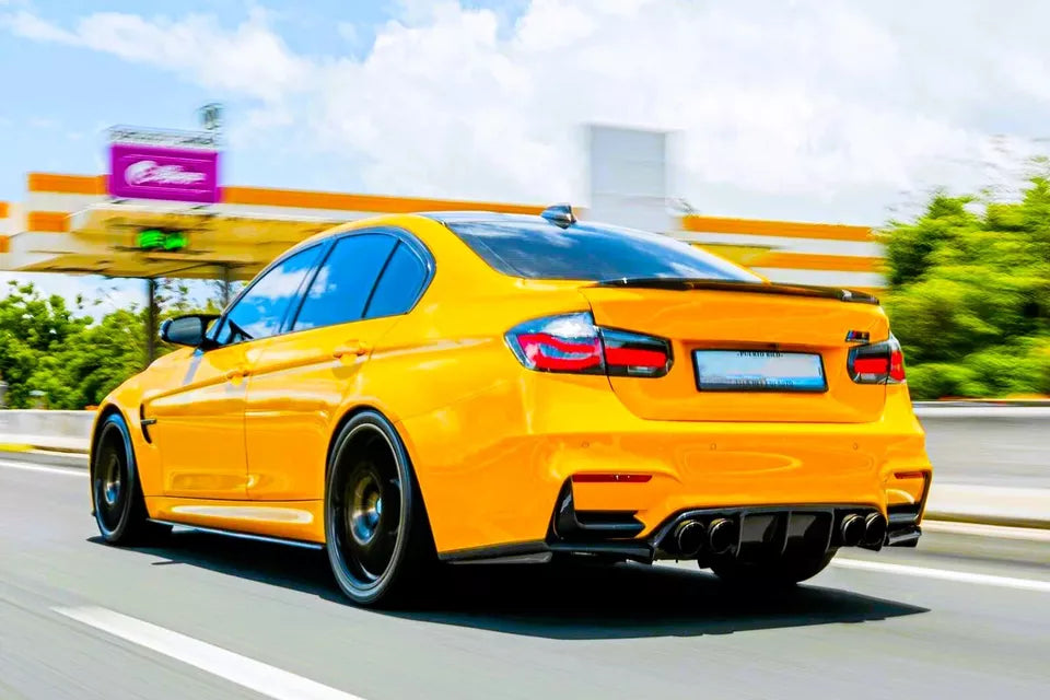 BMW M3 M4 F80 F82 F83 Rear Diffuser Lip Valance 2013-2018 Gloss Black