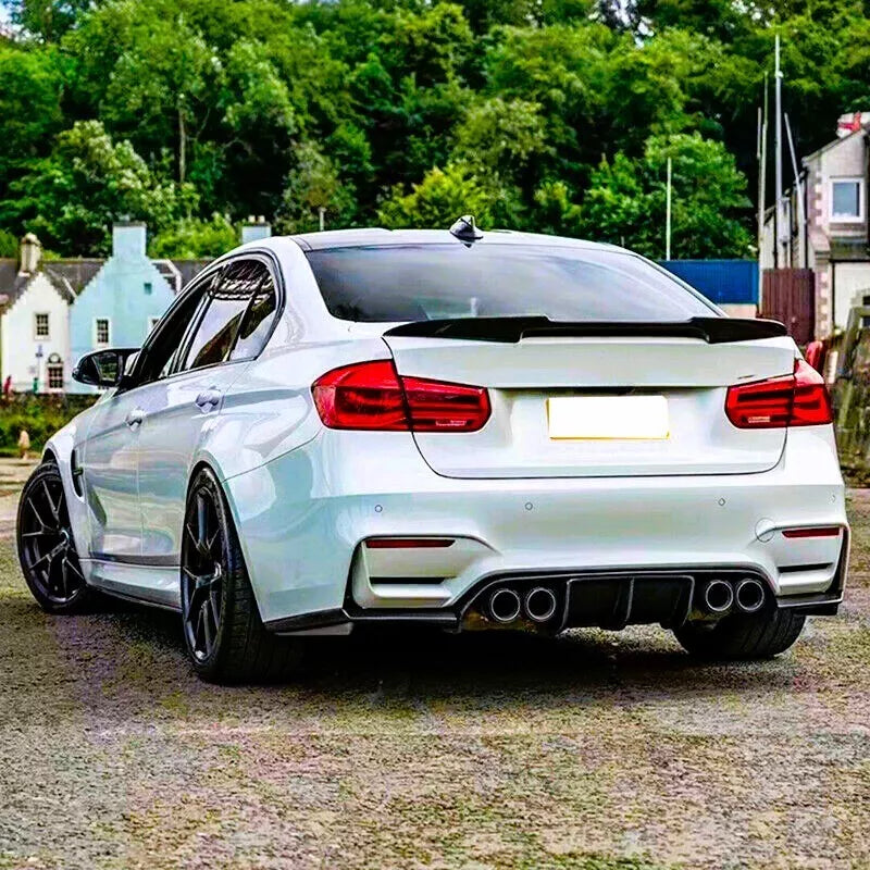 BMW M3 M4 F80 F82 F83 Rear Diffuser Lip Valance 2013-2018 Gloss Black