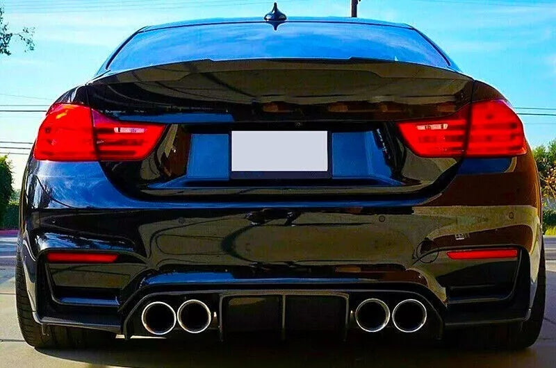 BMW M3 M4 F80 F82 F83 Rear Diffuser Lip Valance 2013-2018 Gloss Black