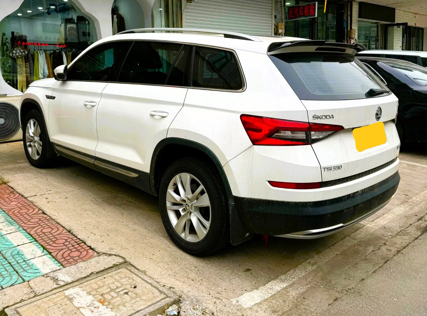 Skoda Kodiaq Car Rear Roof Spoiler 2017-2021 Gloss Black