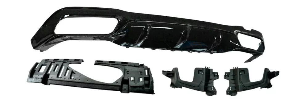 Mercedes E Class W213 Rear Valance Diffuser Lip 2017-2020 Gloss Black