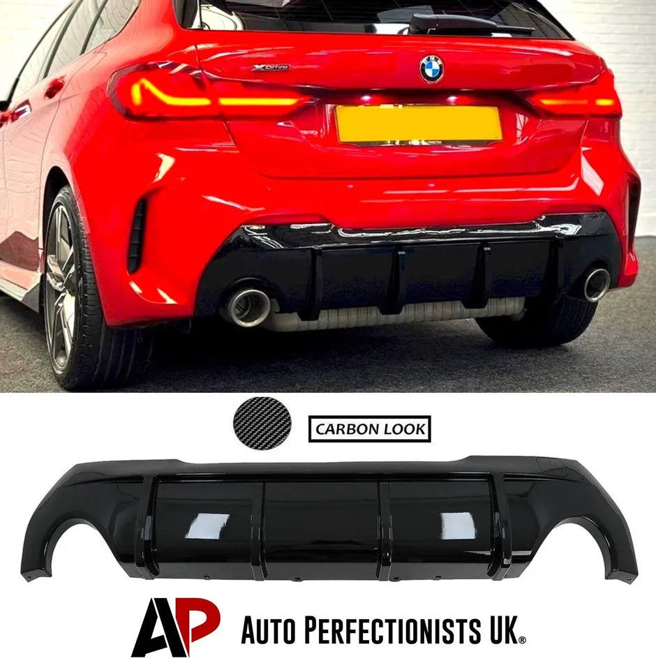 BMW 1 Series F40 Rear Diffuser Lip Bumper 2020-2024 Carbon Fibre