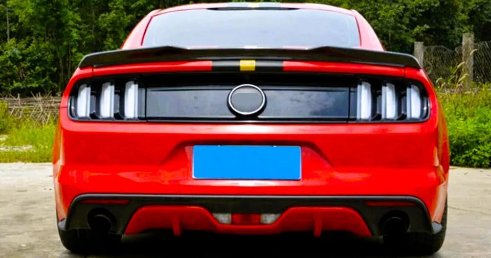 Ford Mustang Car Rear Spoiler 2015-2024 Blade Style Gloss Black