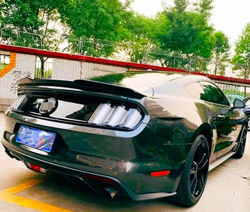 Ford Mustang Car Rear Spoiler 2015-2024 Blade Style Gloss Black