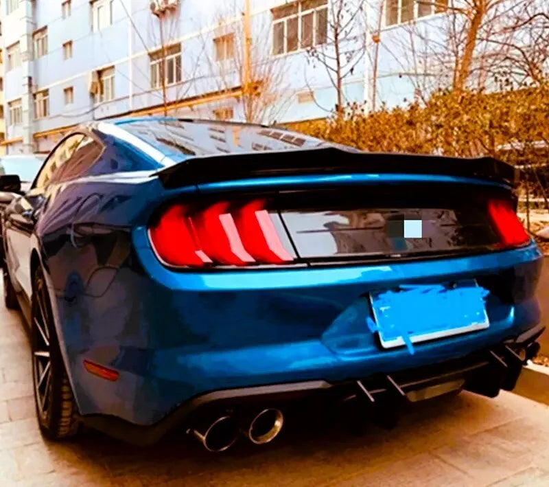 Ford Mustang Car Rear Spoiler 2015-2024 Blade Style Gloss Black