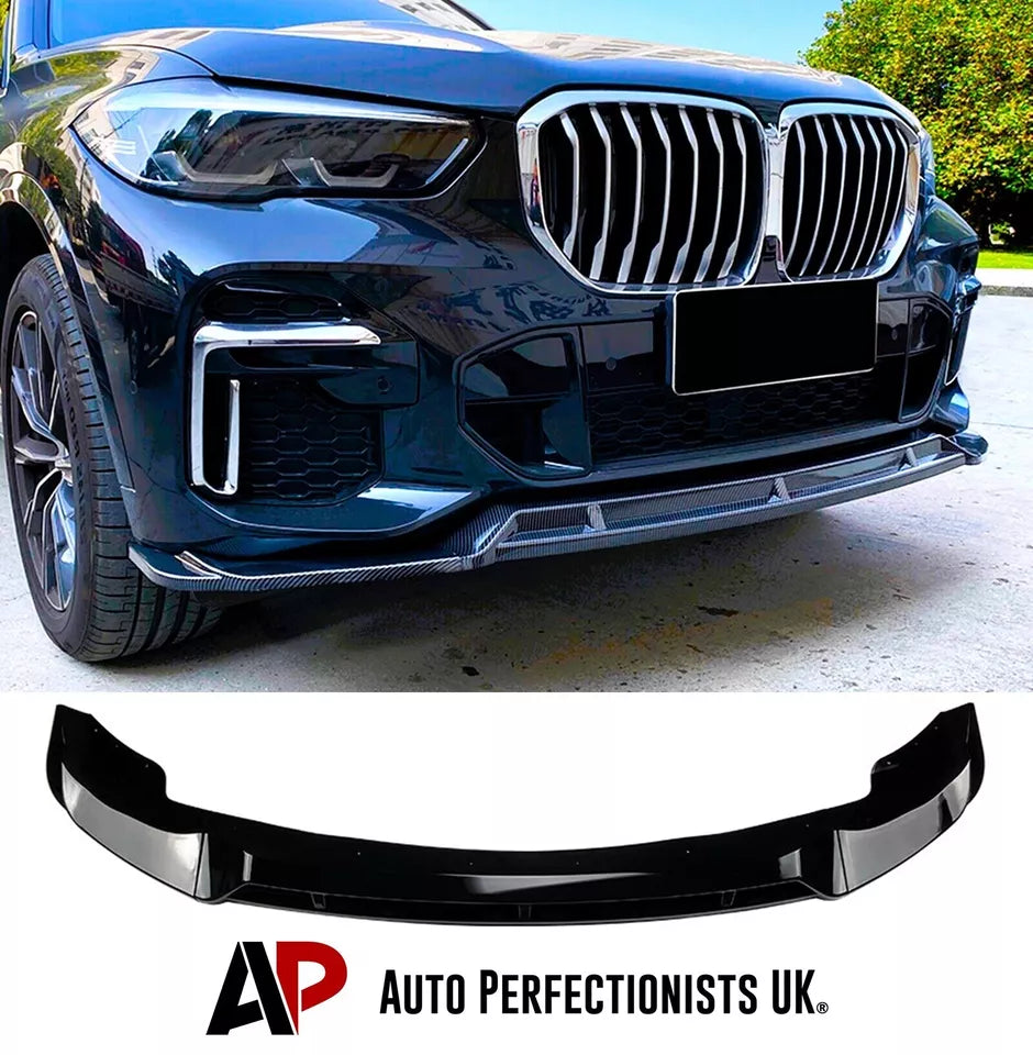 BMW X5 G05 PRE-LCI Gloss Front Splitter 2018-2022 Gloss Black