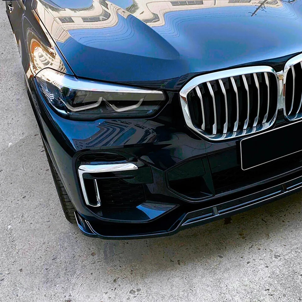 BMW X5 G05 PRE-LCI Gloss Front Splitter 2018-2022 Gloss Black