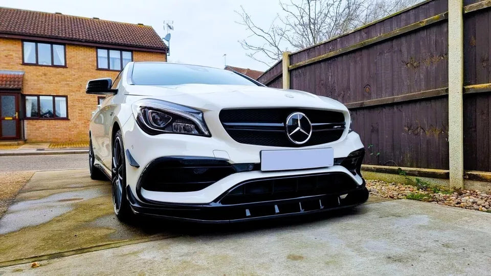 Mercedes CLA Class W117 CLA45 Front Splitter 2016-2019 Gloss Black