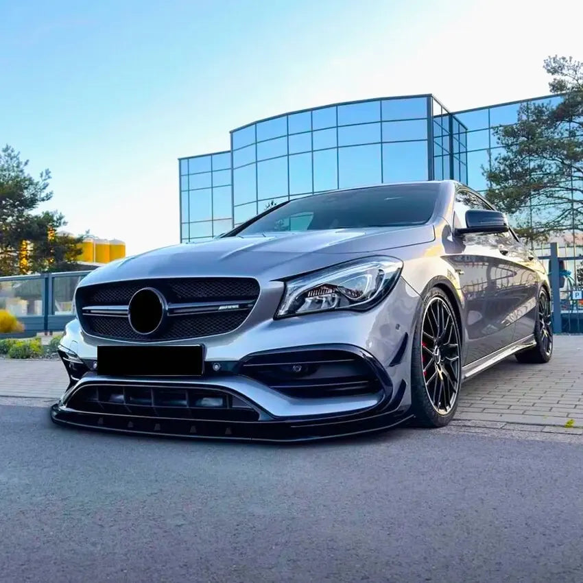 Mercedes CLA Class W117 CLA45 Front Splitter 2016-2019 Gloss Black