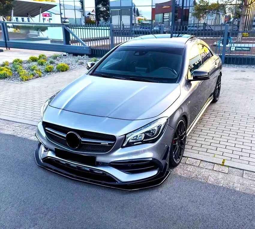 Mercedes CLA Class W117 CLA45 Front Splitter 2016-2019 Gloss Black