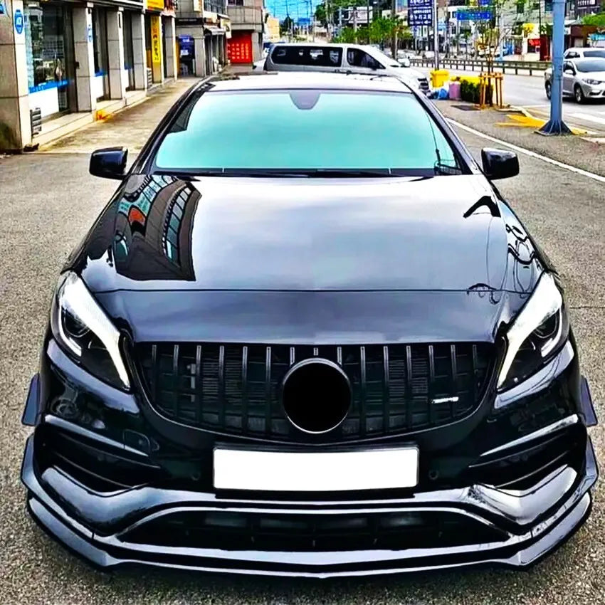 Mercedes A Class A35 A45 AMG Line Front Splitter 2012-18 Carbon Fibre