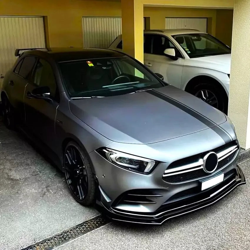 Mercedes A Class A35 A45 Front Splitter 2018-2024 Carbon Fibre