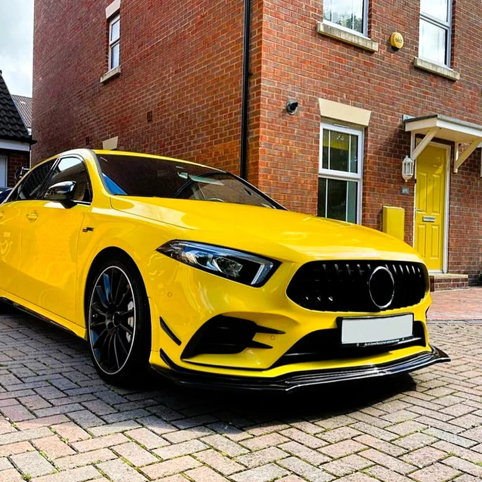 Mercedes A Class A35 A45 Front Splitter 2018-2024 Carbon Fibre
