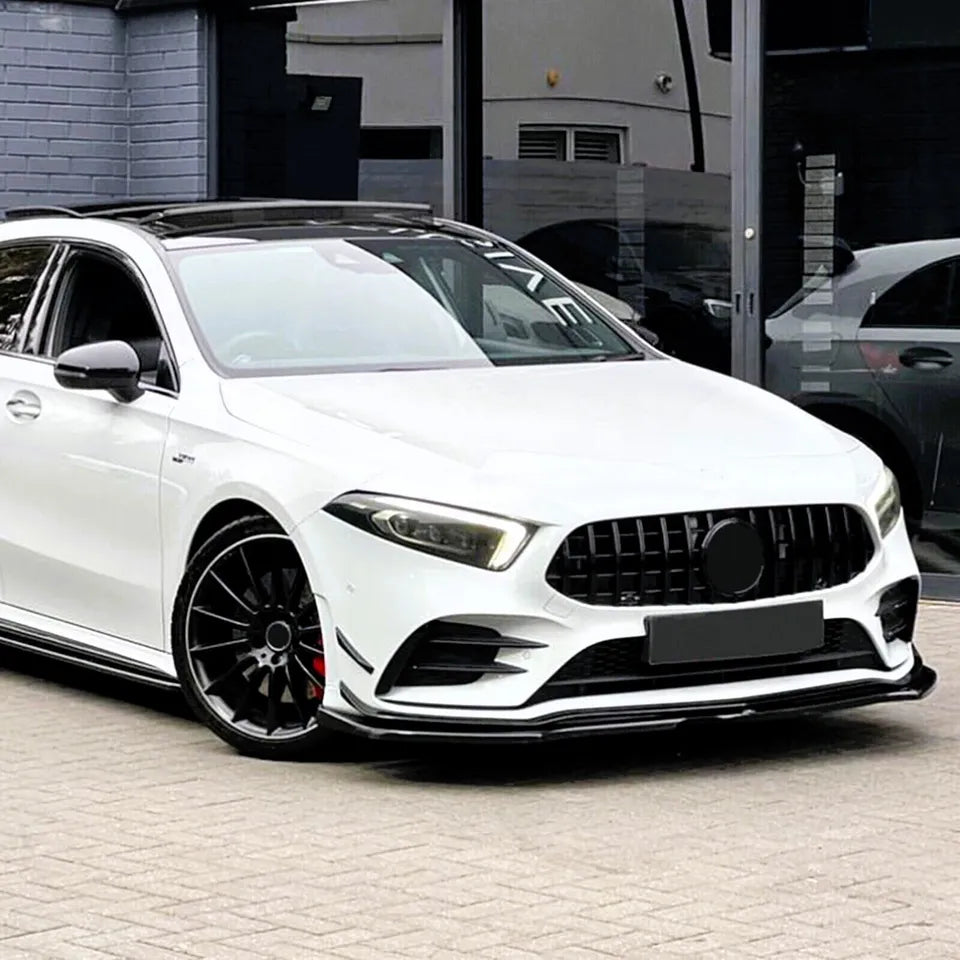 Mercedes A Class A35 A45 Front Splitter 2018-2024 Carbon Fibre