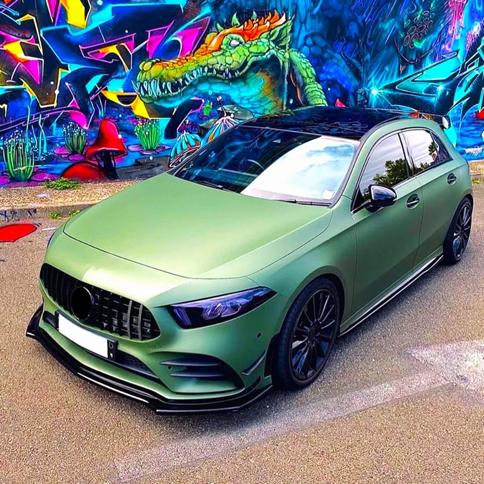 Mercedes A Class A35 A45 Front Splitter 2018-2024 Carbon Fibre