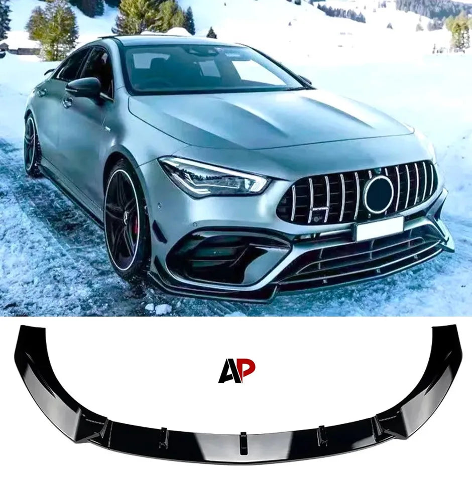 Mercedes CLA45S AMG W118 C118 Front Splitter 2019-2024 Gloss Black