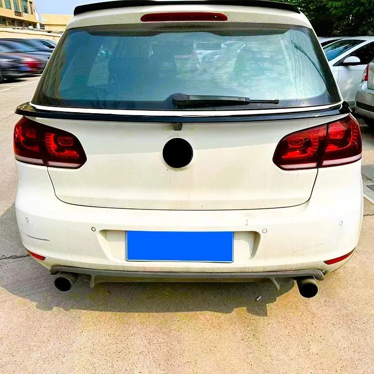 VW Golf MK6 TD GTI R20 TSI TDI Car Rear Spoiler 2008-2013 Gloss Black