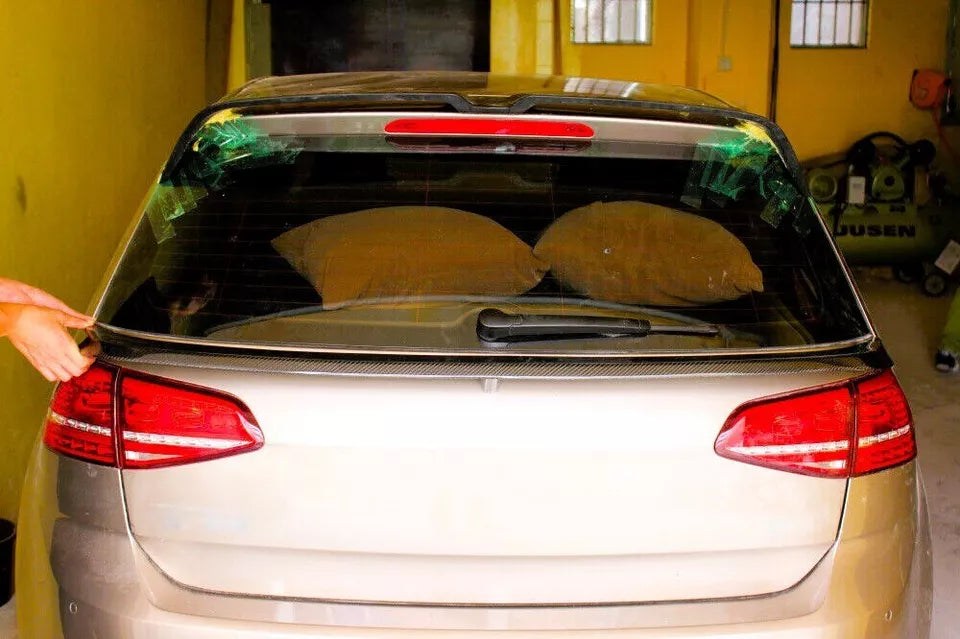 VW Golf MK7 GTD GTI Car Rear Mid Spoiler 2013-2020 Gloss Black