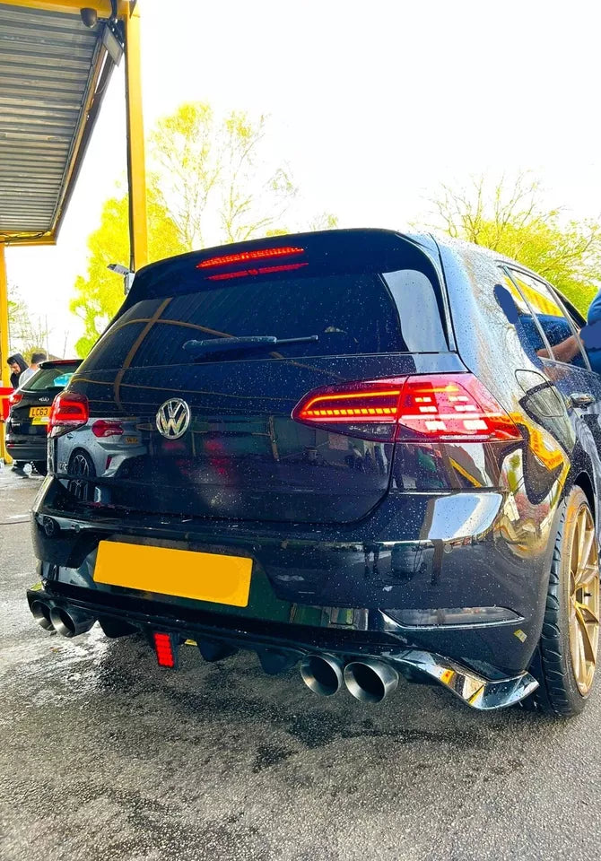 VW Golf MK7.5 GTI GTD Car Rear Spoiler 2016-2020 TCR Style Gloss Black
