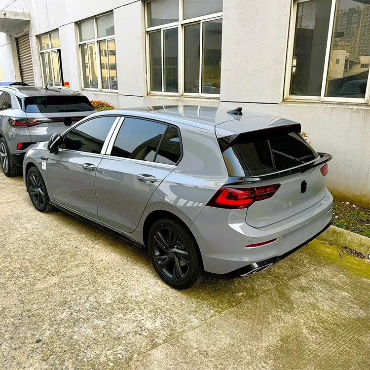 VW Golf MK8 GTD GTI Car Rear Mid Spoiler 2020-24 Gloss Black