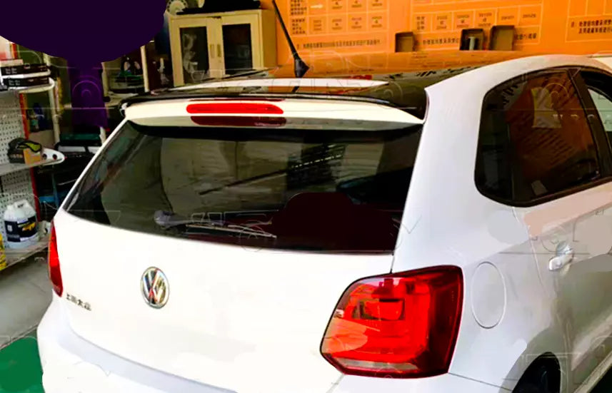 VW Polo Car Rear Roof Spoiler MK5 6R 6C GTI R 2009-2017 Gloss Black