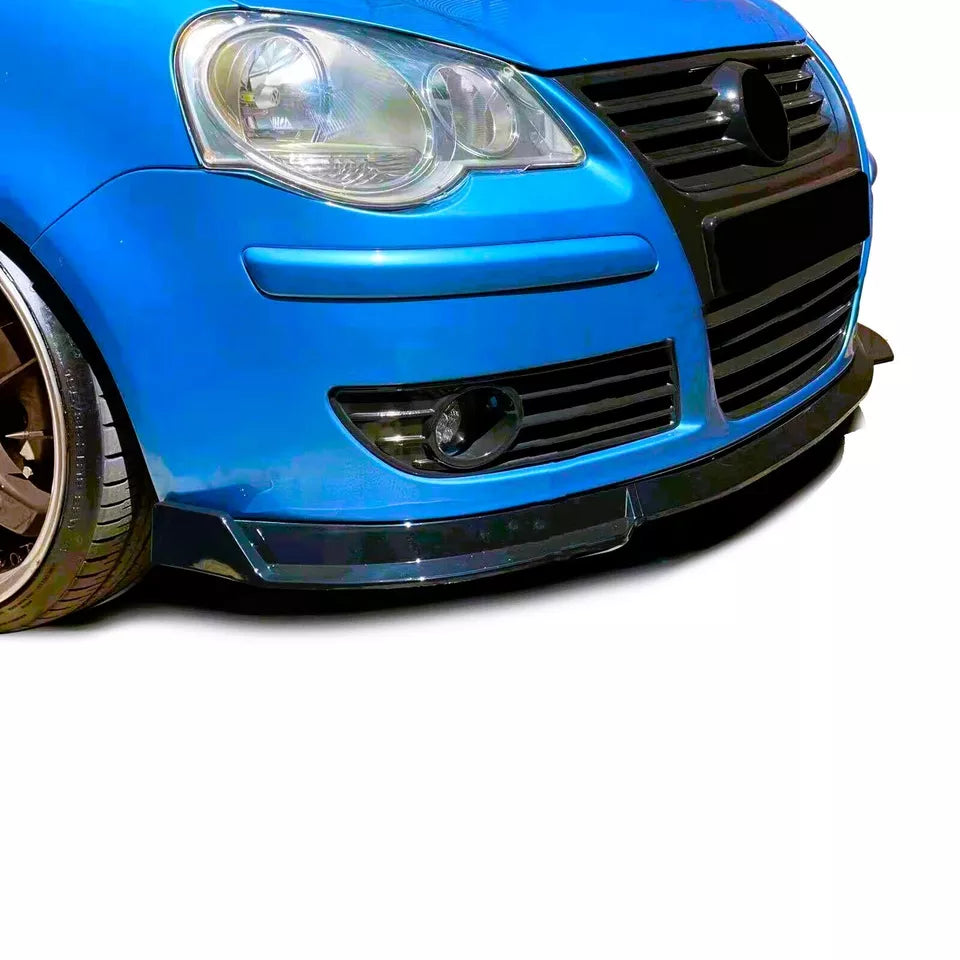 VW Polo MK4 9N3 Front Splitter 2005-2009 Gloss Black