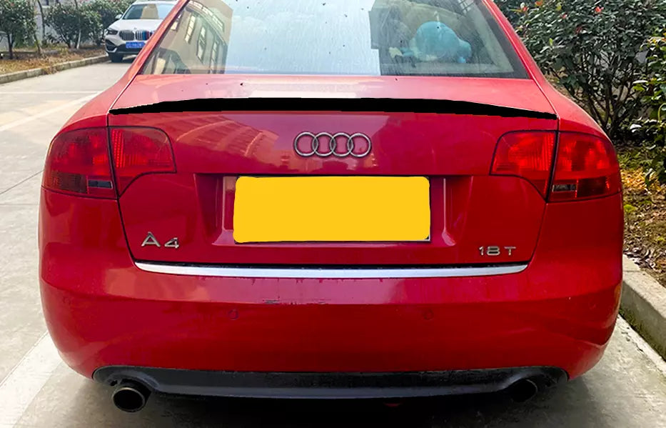 Audi A4 S4 RS4 B7 Saloon Car Rear Spoiler 2004-2008 Gloss Black