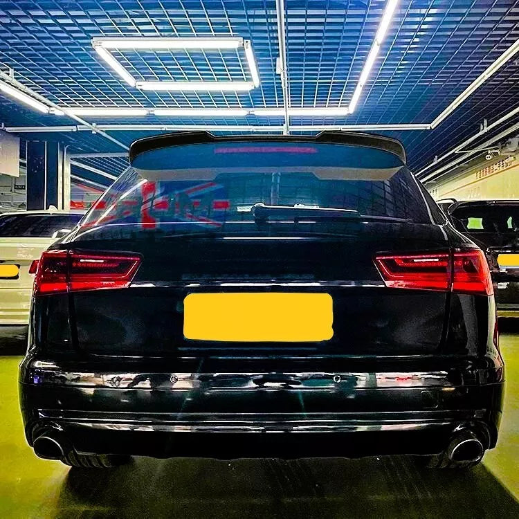 Audi A6 C7 Avant Estate Car Rear Roof Spoiler 2011-2018 Gloss Black
